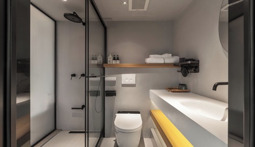 Chambre Double Deluxe, salle de bains privée, vue mer