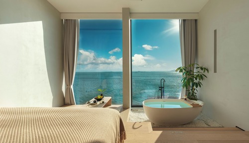Chambre Double Lune de Miel, vue mer