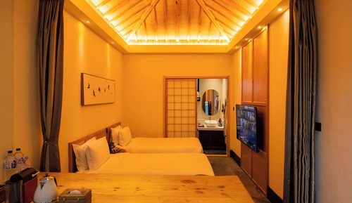 Chambre Standard avec lits jumeaux, vue jardin