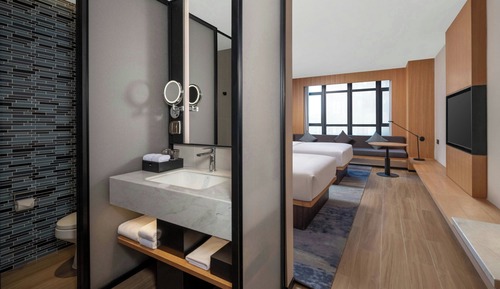 Chambre Supérieure, 2 lits doubles, non-fumeurs, vue ville