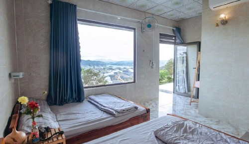 Chambre Quadruple Familiale, vue lac