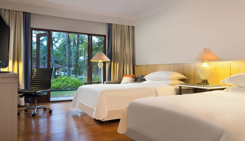 Chambre Deluxe avec lits jumeaux, vue jardin