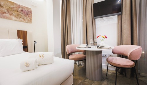 Studio Luxe, balcon, vue ville