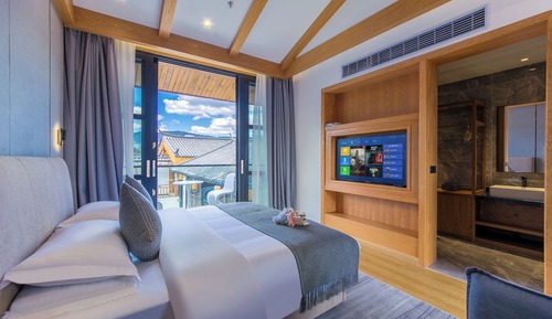 Chambre Double Junior, balcon, vue jardin