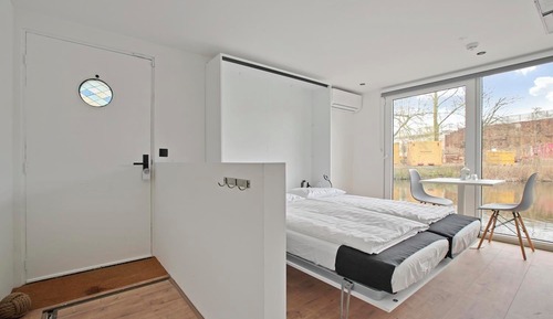 Studio Confort, salle de bains privée, vue lac