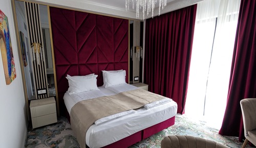 Chambre Standard avec lits jumeaux, accessible aux personnes à mobilité réduite, balcon