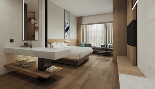 Chambre, 1 très grand lit