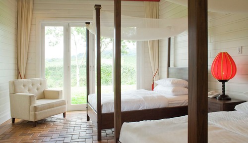Chambre Luxe avec lits jumeaux, vue montagne