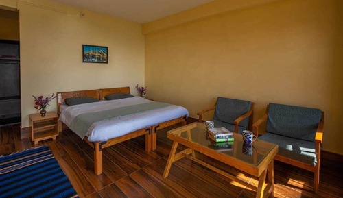 Chambre Double Confort, balcon, vue montagne