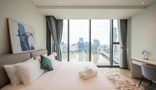 Appartement Luxe, 1 chambre, balcon, vue ville