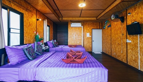 Chambre Quadruple Familiale, vue montagne