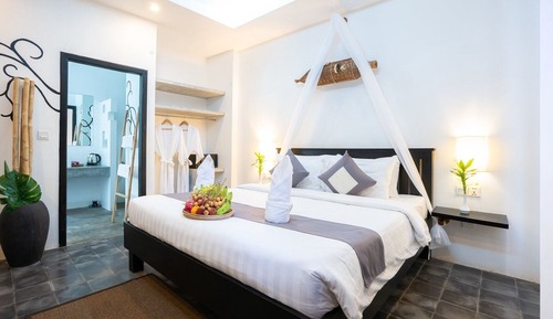 Chambre Double Supérieure, balcon, vue jardin