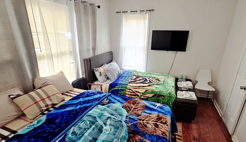 Chambre Double Luxe, 2 grands lits, non-fumeurs, salle de bains privée