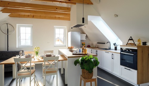 Appartement Luxe, balcon, vue fleuve