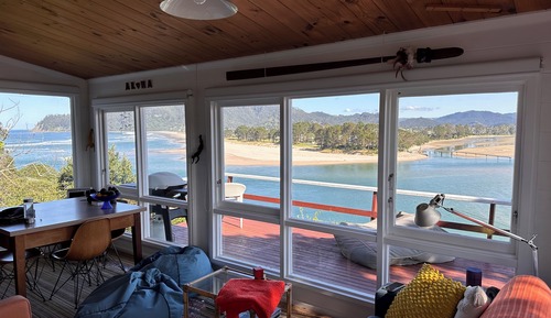 Cottage, vue baie