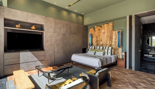 Penthouse Luxe, balcon, vue ville