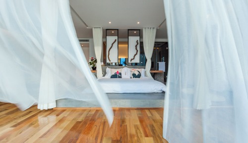 Chambre Double Luxe, salle de bains privée, vue lac