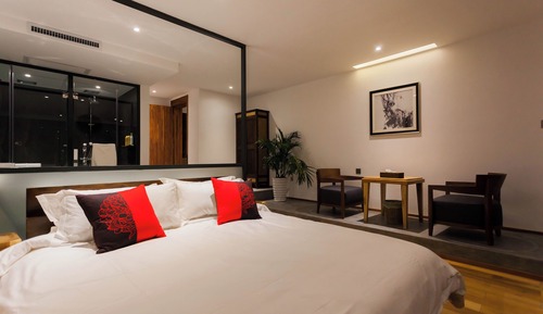 Chambre Double Supérieure, salle de bains privée, vue lac