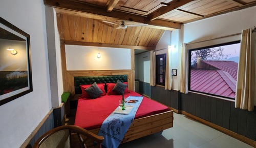 Chambre Design, vue montagne