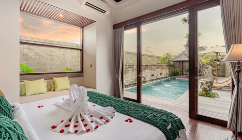 Villa Luxe, 1 chambre, piscine privée, vue piscine