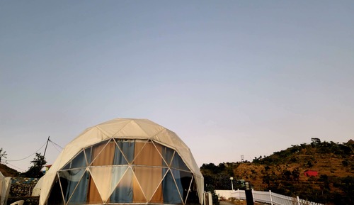 Tente Deluxe, balcon, vue vallée