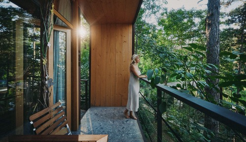 Cabane Supérieure, balcon, vue jardin