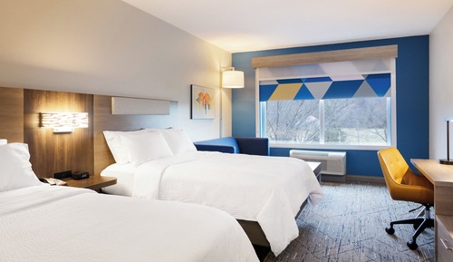 Suite, 2 grands lits, accessible aux personnes malentendantes (Mobility, Accessible Shower)