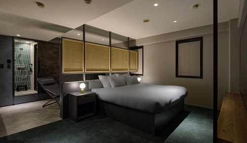 Chambre avec lits jumeaux, vue ville (Sauna)