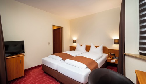 Chambre Double, 1 grand lit, non-fumeurs, salle de bains privée