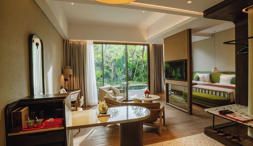 Suite Studio Familiale, vue piscine