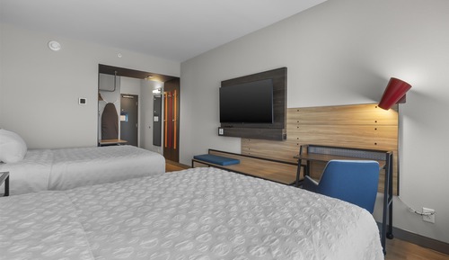 Chambre, 2 grands lits, accessible aux personnes à mobilité réduite (Hearing)