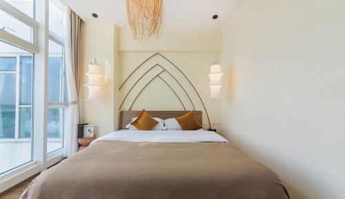 Chambre Double Supérieure, patio, vue mer
