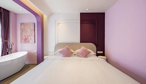 Chambre Double Classique, balcon, vue partielle sur la mer