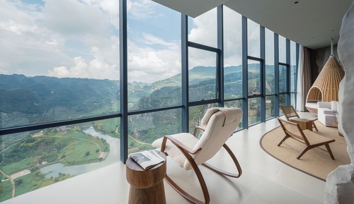 Chambre Luxe, 1 grand lit, vue vallée, niveau Exécutif