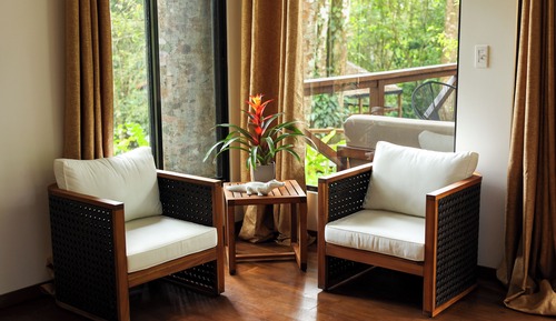 Cabane Premium, vue jardin