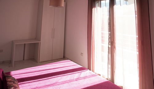 Chambre Quadruple, patio, vue mer