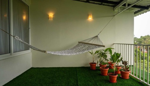 Chambre Classique, patio, vue jardin