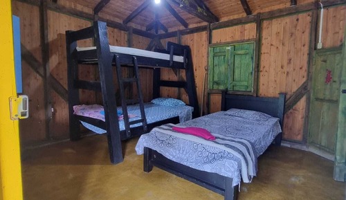 Cabane Familiale, balcon, vue jardin
