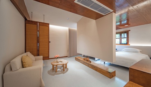 Chambre Luxe avec lits jumeaux, vue colline
