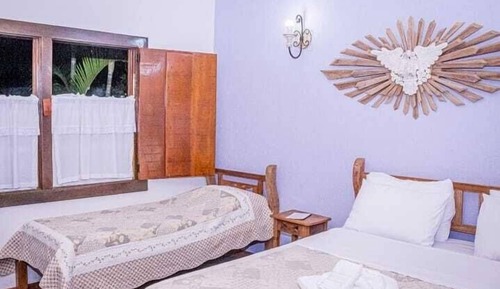 Chambre Triple Standard, véranda, vue jardin