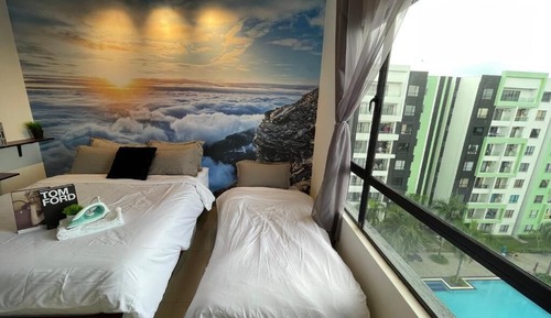 Suite Deluxe, 3 chambres, vue piscine