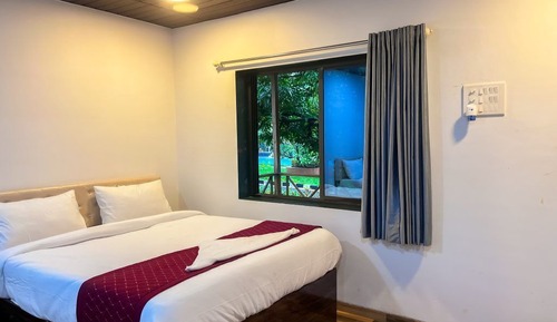 Cottage Deluxe, vue piscine