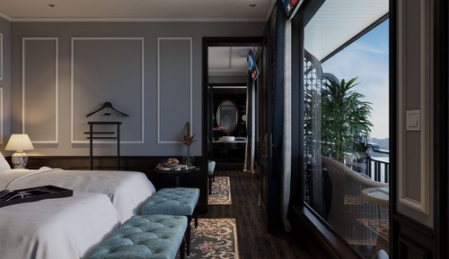 Chambre Supérieure, balcon, vue océan
