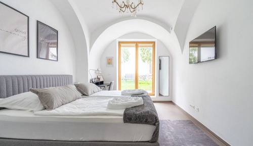 Appartement Supérieur, 1 très grand lit et 1 canapé-lit, non-fumeurs, cuisine