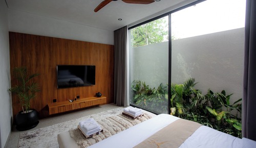 Appartement Confort, vue piscine