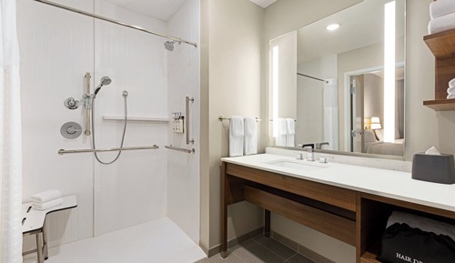 Suite Studio, 1 très grand lit, accessible aux personnes à mobilité réduite (Accessible Shower)