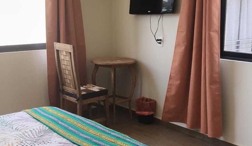 Chambre Familiale, 2 grands lits, patio