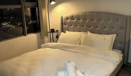 Appartement Deluxe, 2 chambres, cuisine, vue ville