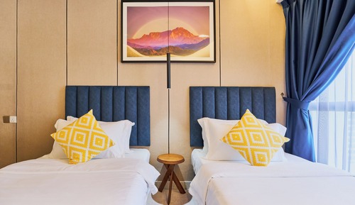 Chambre Standard avec lits jumeaux, non-fumeurs, coin cuisine