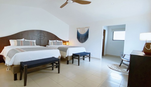 Chambre Double, patio, vue jardin